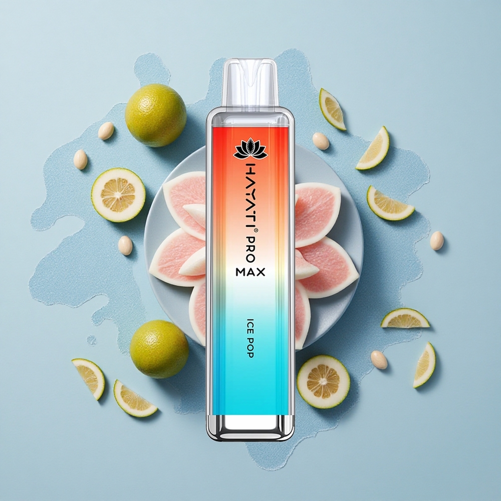 Hayati Pro Max 4000 Puffs Ледена Поп с Двойна Намотка и Кристален Външен Вид