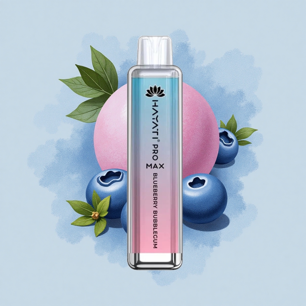 Hayati Pro Max 4000 Puffs Боровинкова дъвка с двойна мрежа и кристален външен вид