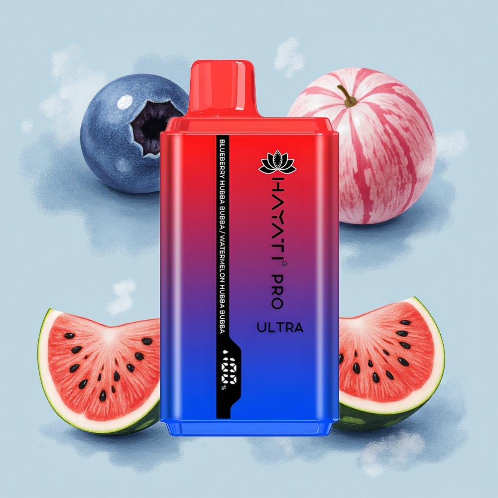 Hayati Pro Ultra 15000 Puffs Боровинков Хъбба Бъбба Диня Хъбба Бъбба 15000+ Пуфове 850mAh