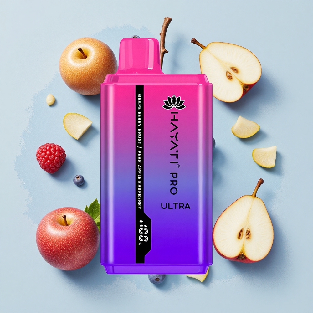 Hayati Pro Ultra 15000 Puffs Гроздово Ягодов Вриз Портокал Малина Капацитет 24мл
