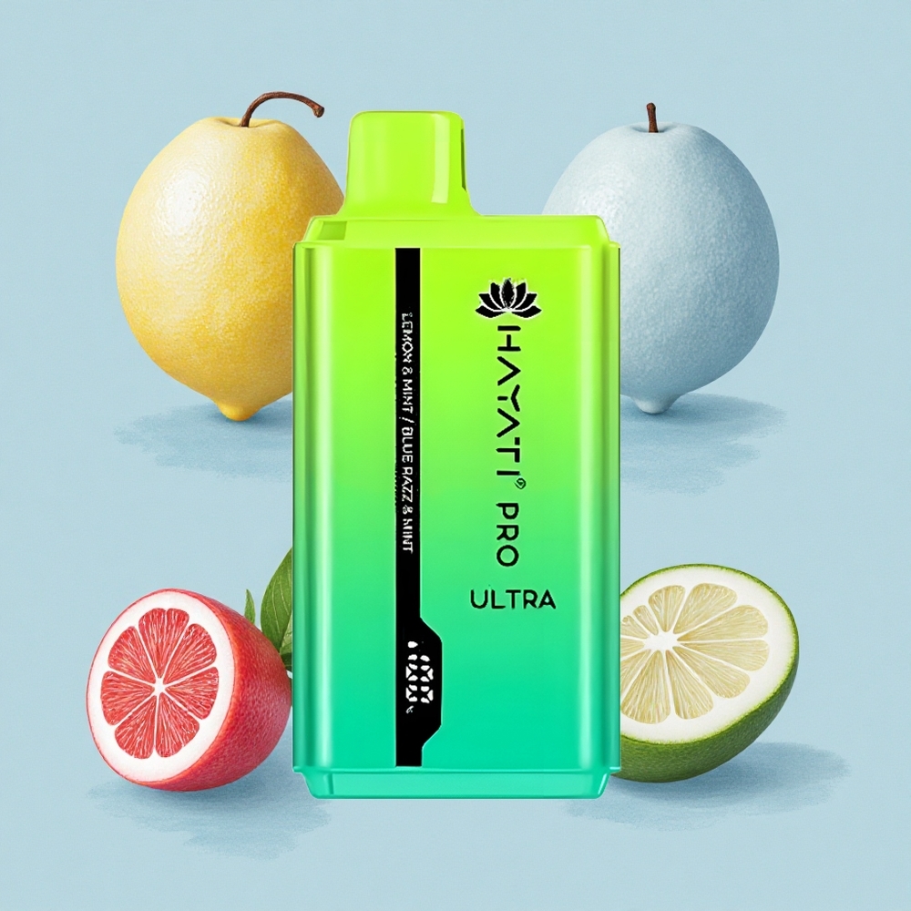Hayati Pro Ultra 15000 Puffs Лимон & Мента 2% 24мл 850мАч