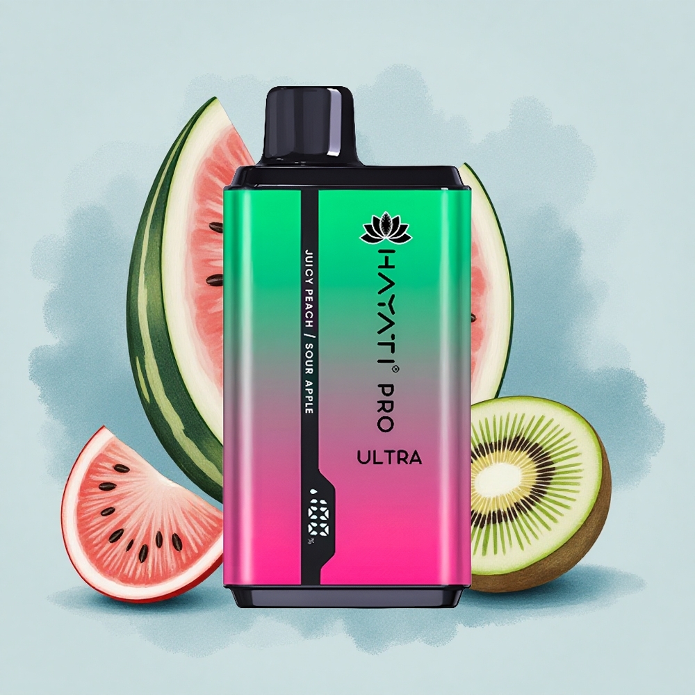 Hayati Pro Ultra 15000 Puffs Диня Киви Пасифлора Ултра 850мAh 24мл 2%