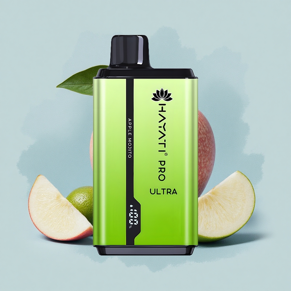 Hayati Pro Ultra 15000 Puffs Ябълков Можито 850mAh 12мл