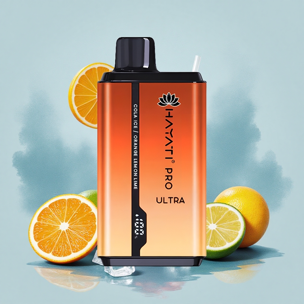 Hayati Pro Ultra 15000 Puffs Кола Леден Портокал Лимон и Лайм 850mAh 24ml