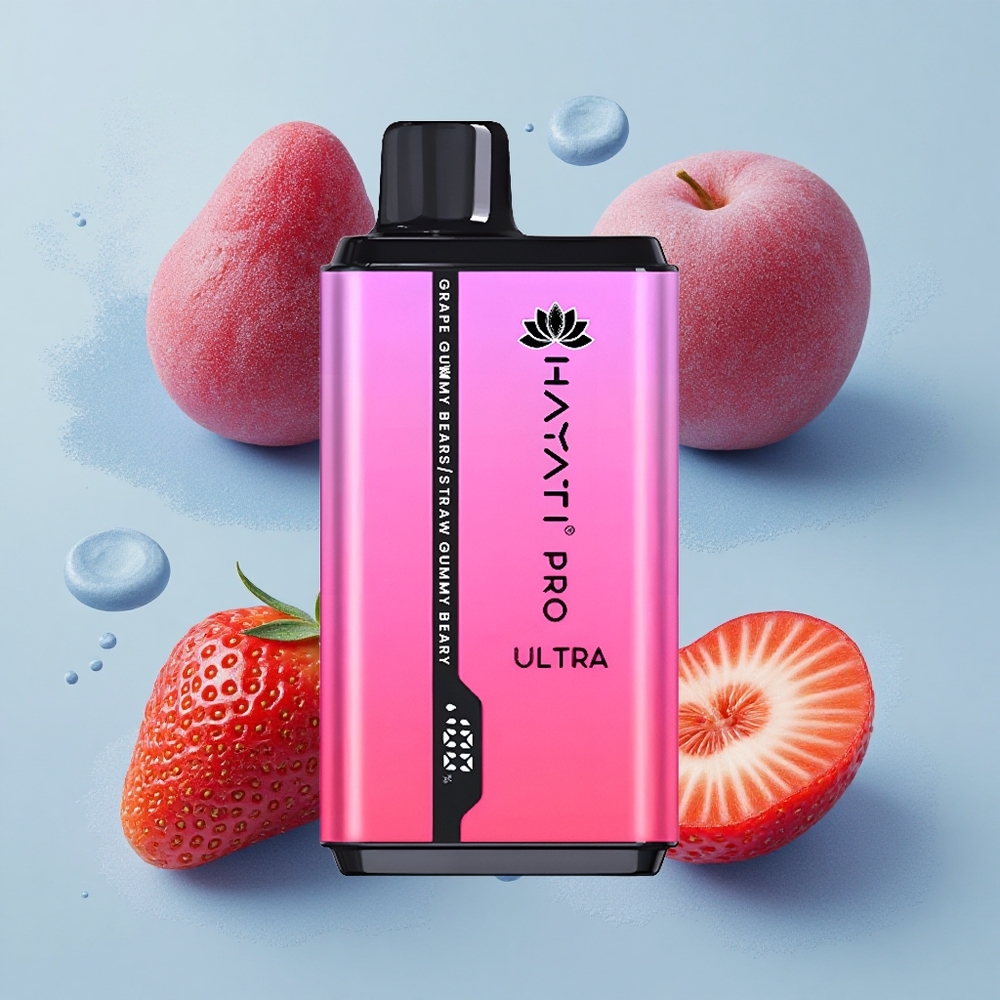 Hayati Pro Ultra 15000 Puffs Лимонен Гуми Мече Ягодово Гуми Мече с 850mAh и 2% Никотин