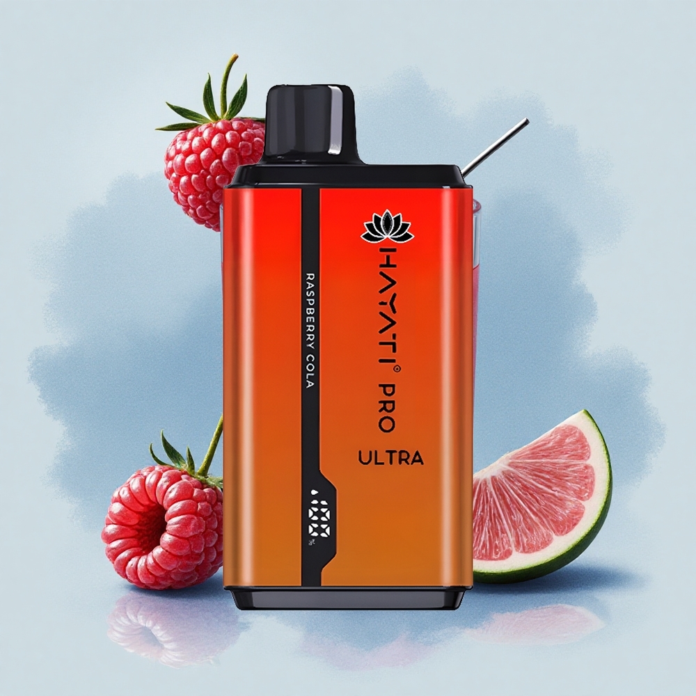 Hayati Pro Ultra 15000 Puffs Малинова Кола 850mAh 2x12ml