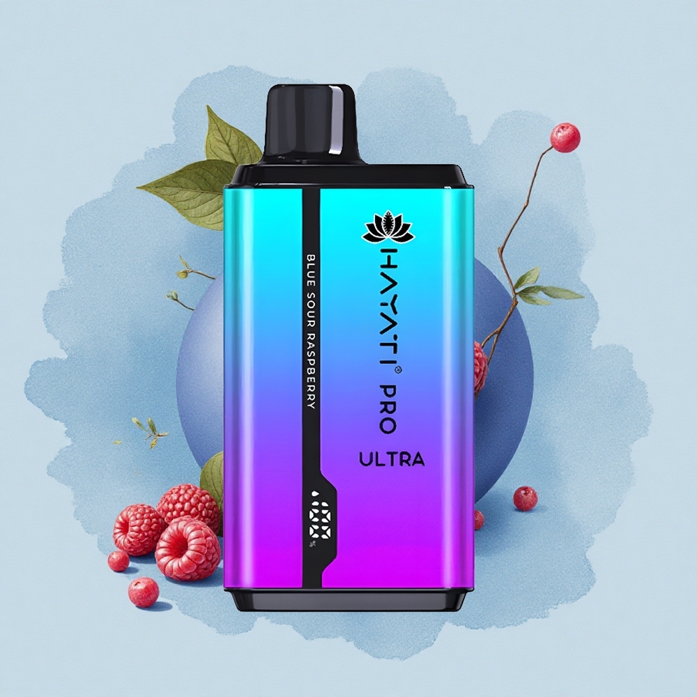 Hayati Pro Ultra 15000 Puffs Син Кисел Малинови Ultra 850mAh