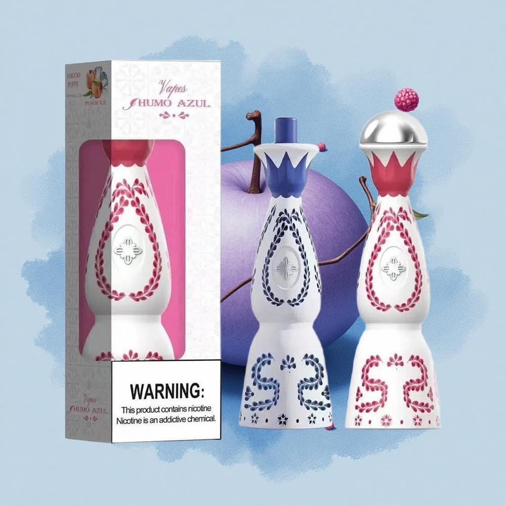 Humo Azul 15000 Puffs Син Малинова Мечка с USB-C и 1.0ohm Мрежа
