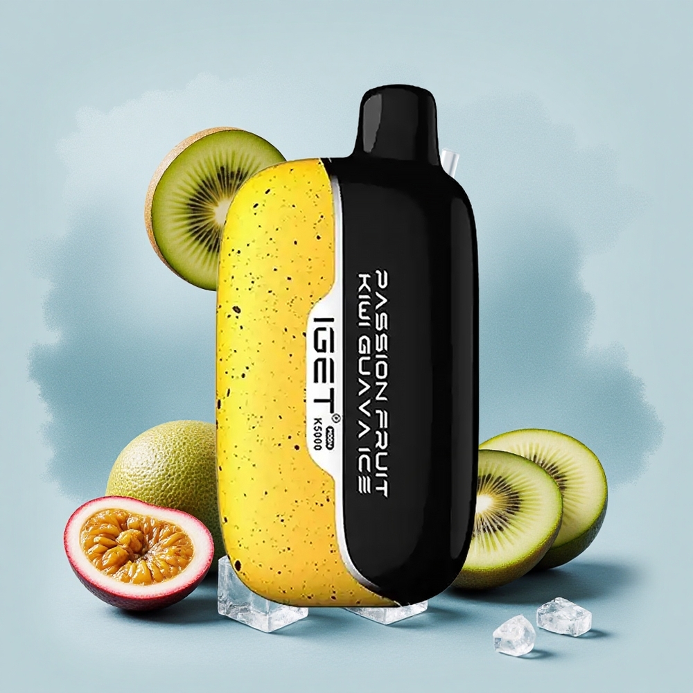IGET Moon K5000 Puffs Страстен Фрукт Киви Гуава Лед 5000 Пуфове 1.35 Ом Mesh