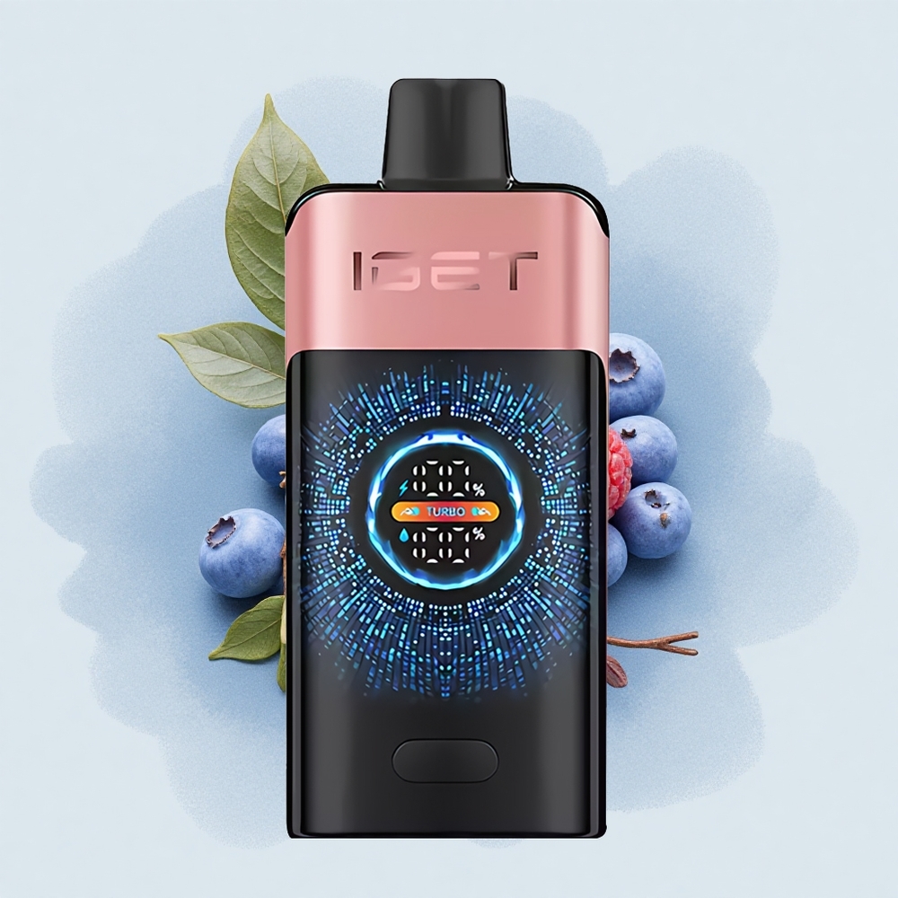 IGET ONE 12000 Puffs Боровинка Малина 2700 мАч Крив Екран