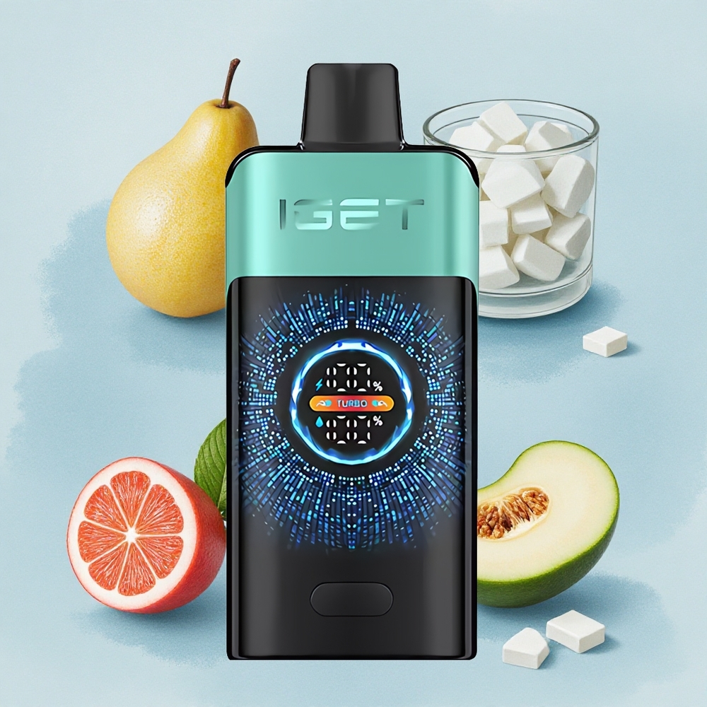 IGET ONE 12000 Puffs Планинска Пролетна Мента Ледена Крива Екран 2700 mAh