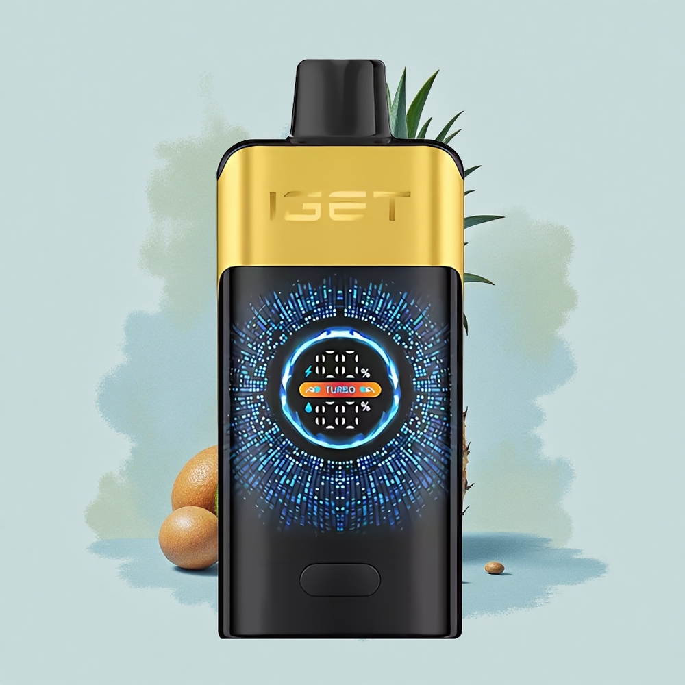 IGET ONE 12000 Puffs Киви Ананас Голям Цветен Екран 2700 mAh
