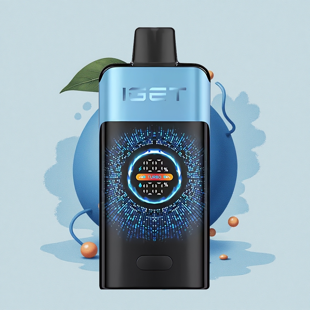 IGET ONE 12000 Puffs Синьо Чудовище: Голям Извит Екран