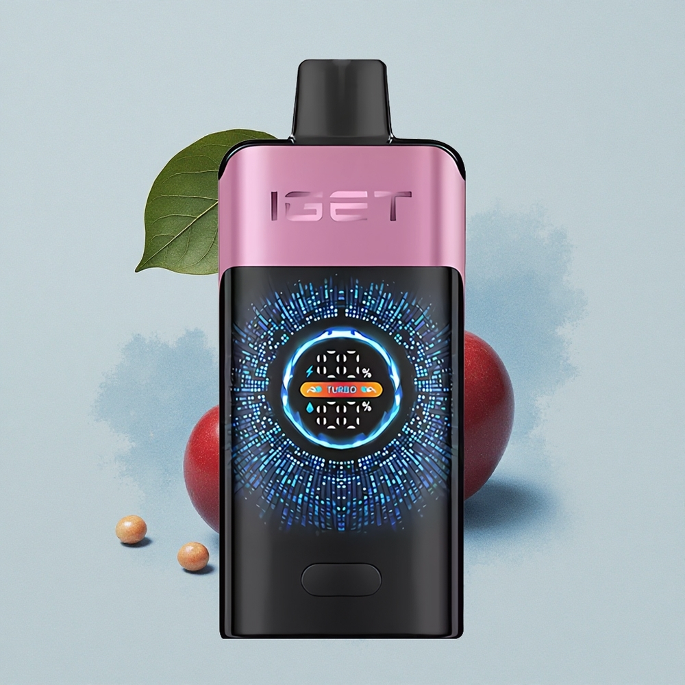 IGET ONE 12000 Puffs Черешово Чудовище: Голям Извит Екран с Двойна Мрежа