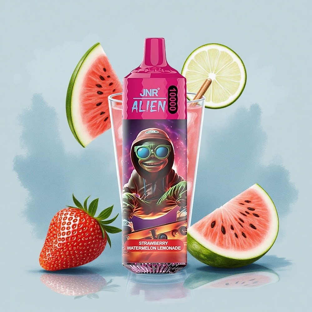 JNR Alien 10000 Ягодена Диня Лимон с RGB Светлини и 20ml Вкус