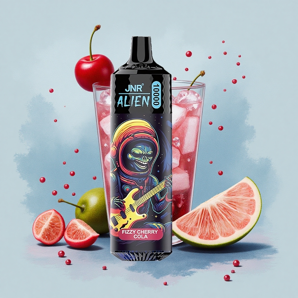JNR Alien 10000 Газирана Черешова Кола RGB LED