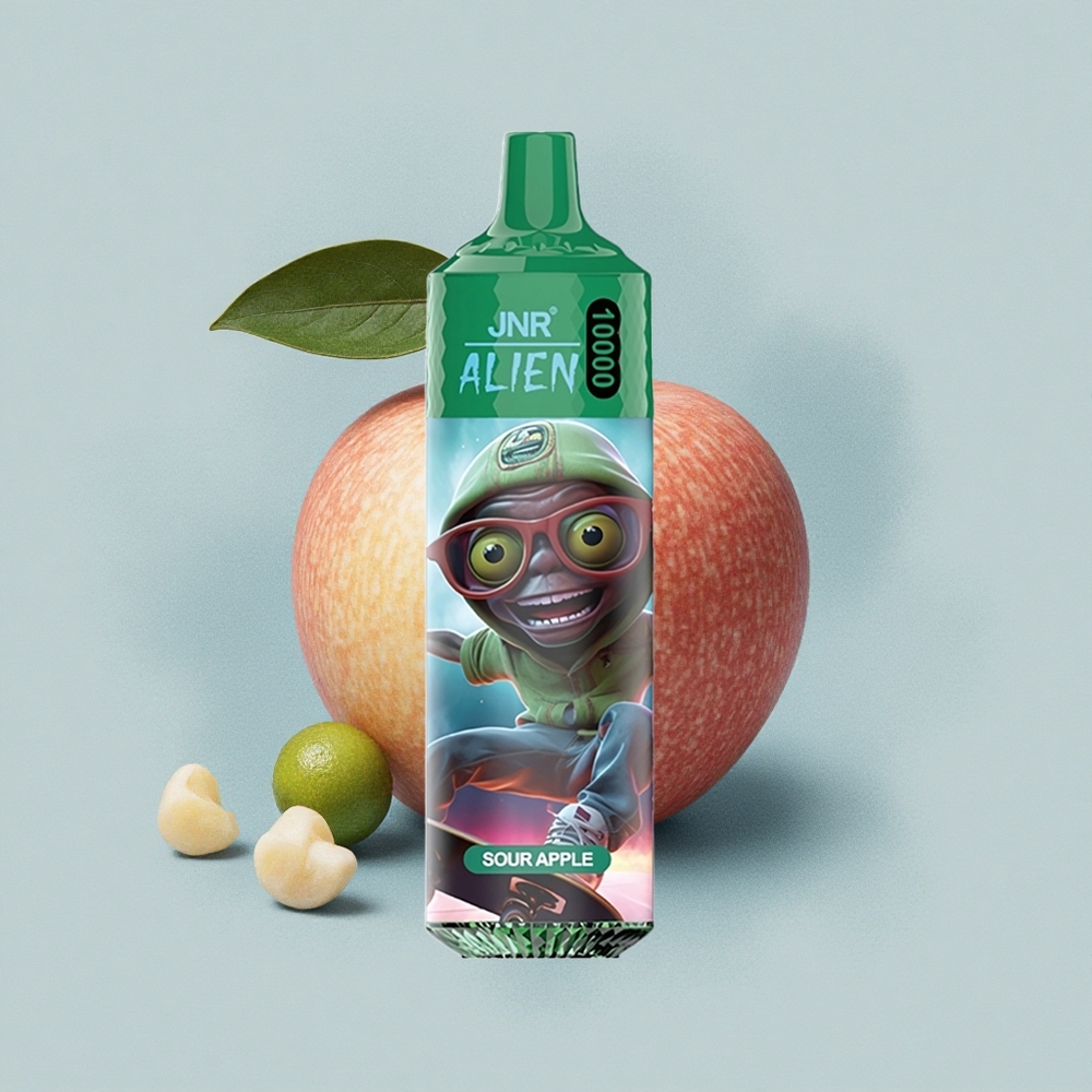 JNR Alien 10000 Кисела Ябълка RGB Mesh 20ml