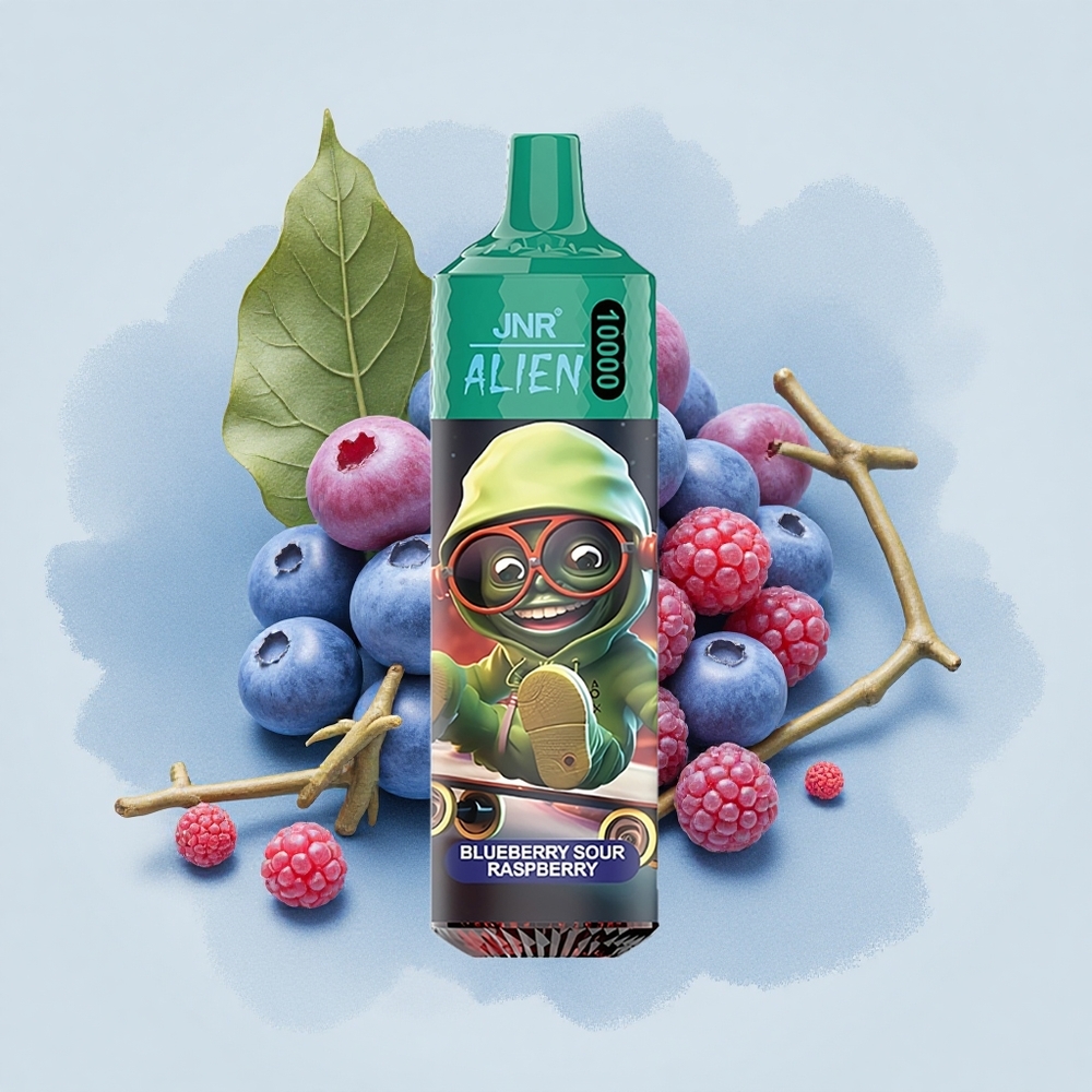 JNR Alien 10000 Чернична кисела малина с RGB светлини и Type-C зареждане