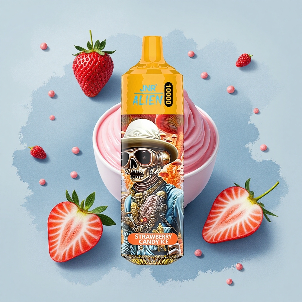 JNR Alien 10000 Ягодов бонбон лед с RGB светлини и Type-C зареждане