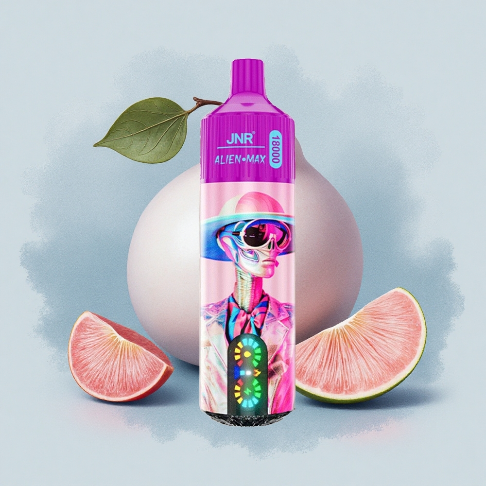 JNR Alien Max 18000 Бял Праскова Малина Двойна Мрежа 20 Вкуса