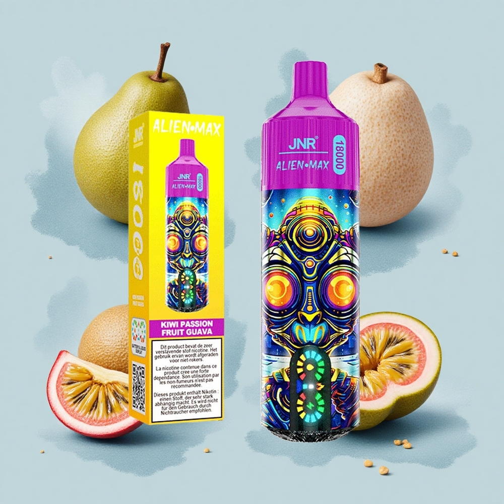 JNR Alien Max 18000 Киви Пасъон Фрукт Гуава Двойна Мрежа & Двойно Ядро 28мл