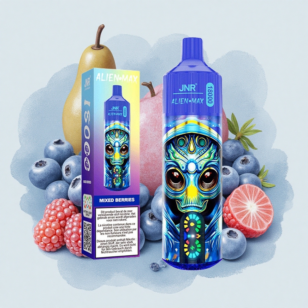 JNR Alien Max 18000 Смесени горски плодове с двойна мрежа и 28мл течност