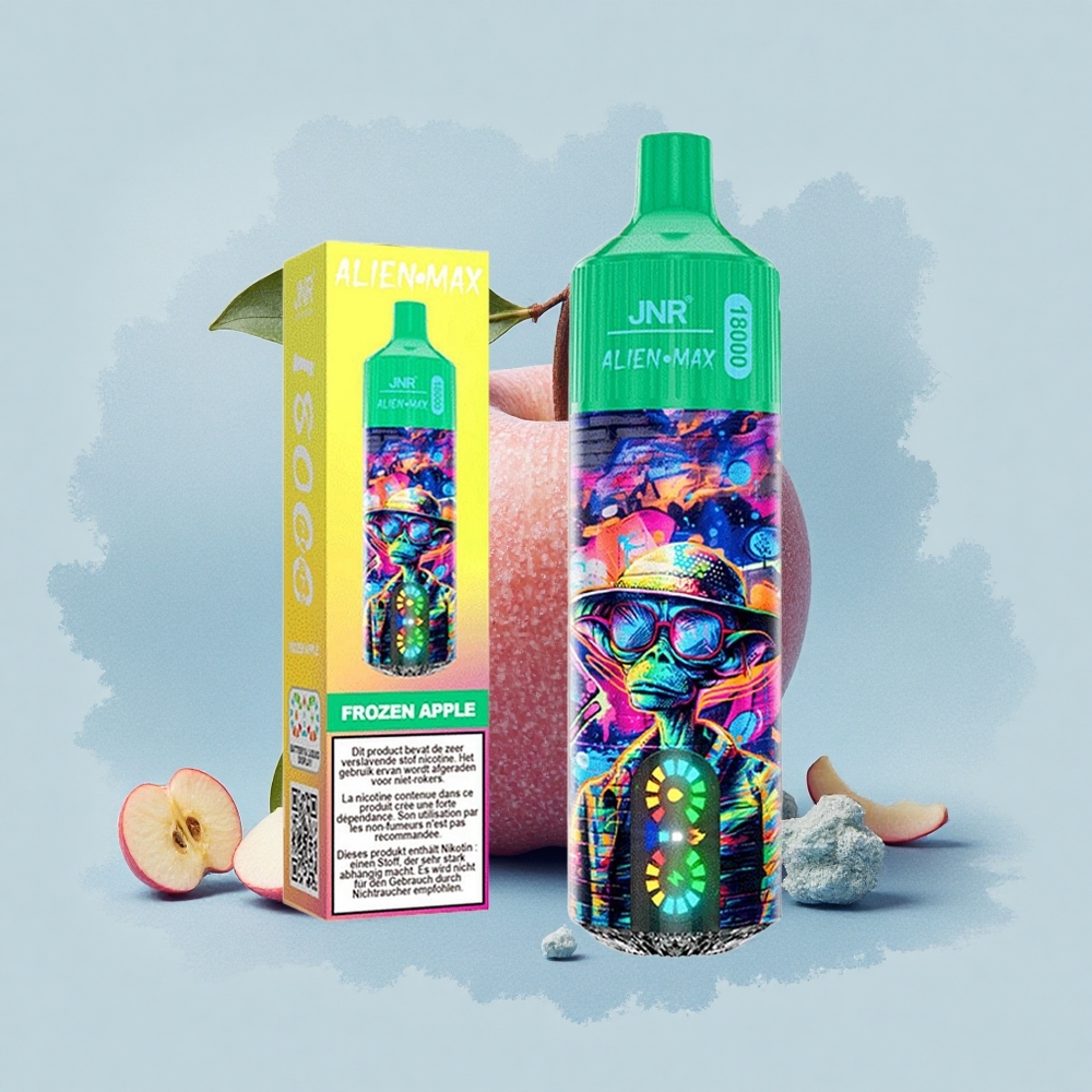 JNR Alien Max 18000 Замръзнала Ябълка Dual Mesh & 28ml