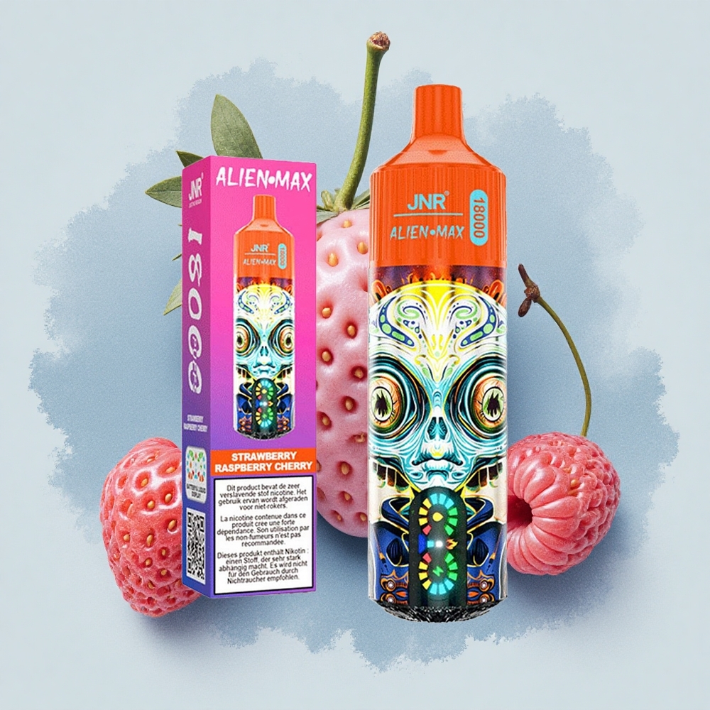 JNR Alien Max 18000 Ягода Малина Череша Dual Mesh LED 850mAh