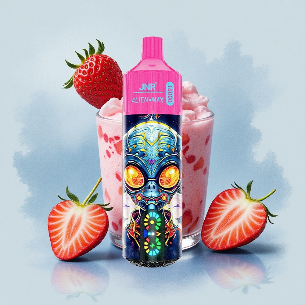 JNR Alien Max 18000 Ягодов сладолед с двойна мрежа и бързо зареждане