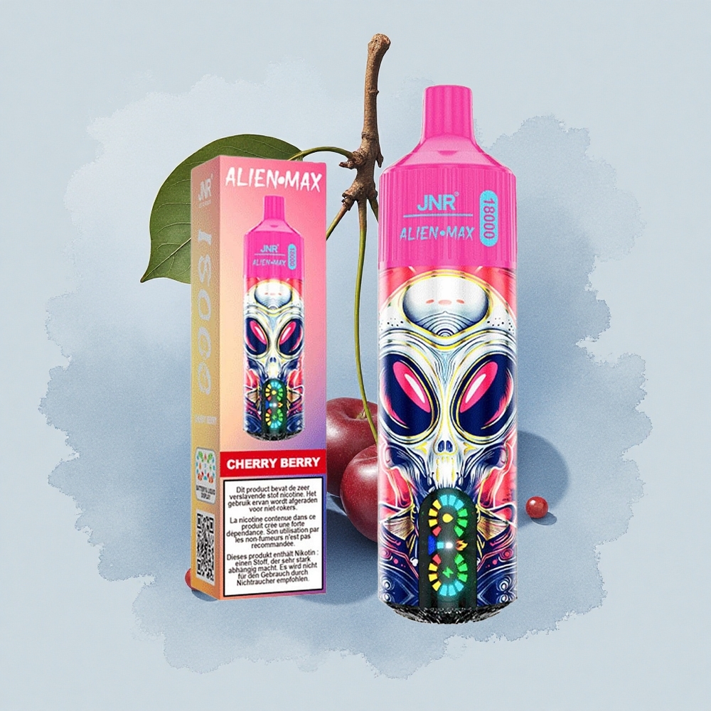 JNR Alien Max 18000 Черешово-Ягодово Двойна Мрежа и Бърз Заряд