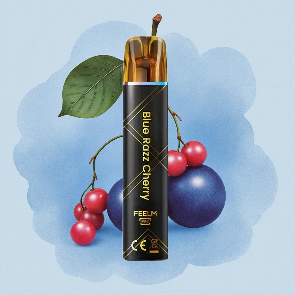 JNR Black&Golden 600+200 Синьо Раж Череша 800 Пуфове 2мл 2% Никотин