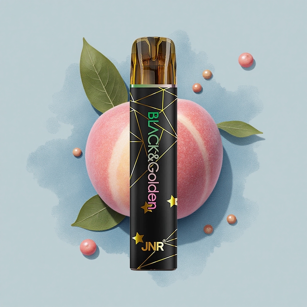 JNR Black&Golden 600+200 Праскова 800 Пуфове Без Зареждане 2% Никотин