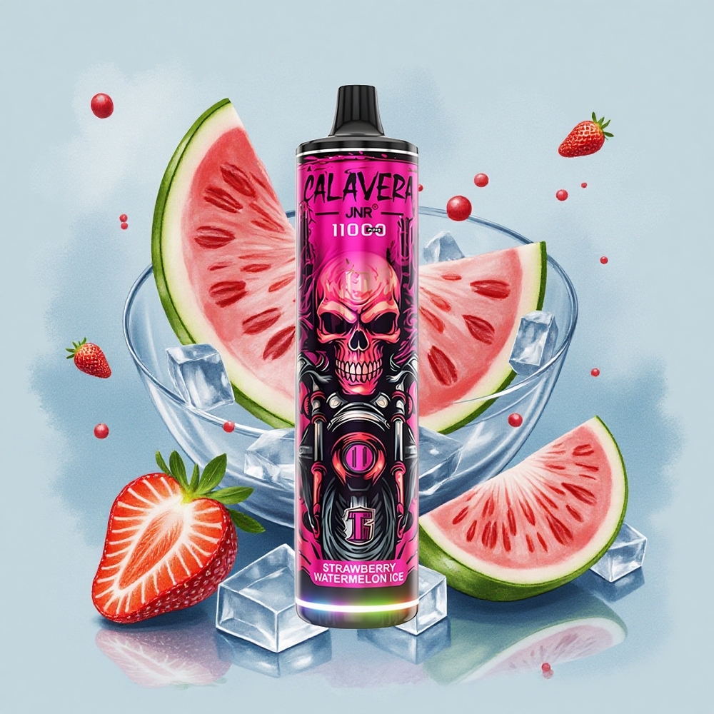 JNR Calavera 11000 Ягода Диня Лед с 850 mAh Батерия и 21ml Е-течност