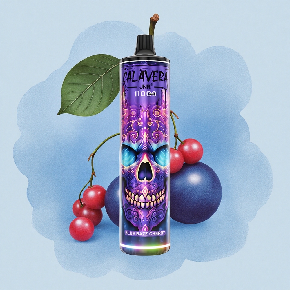 JNR Calavera 11000 Синьо Малинова Череша с Type-C и 21ml