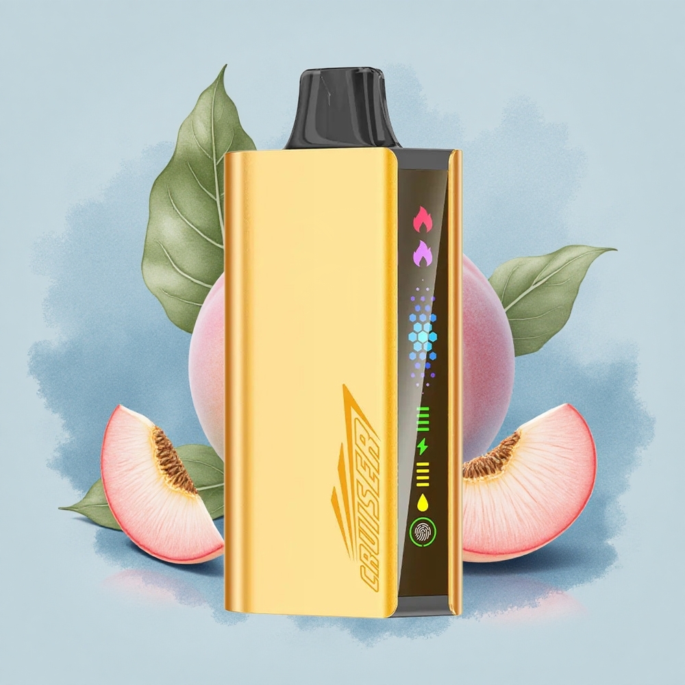 JNR Cruiser 12000 Праскова Лед с 25мл течност и Dual Mesh Coil