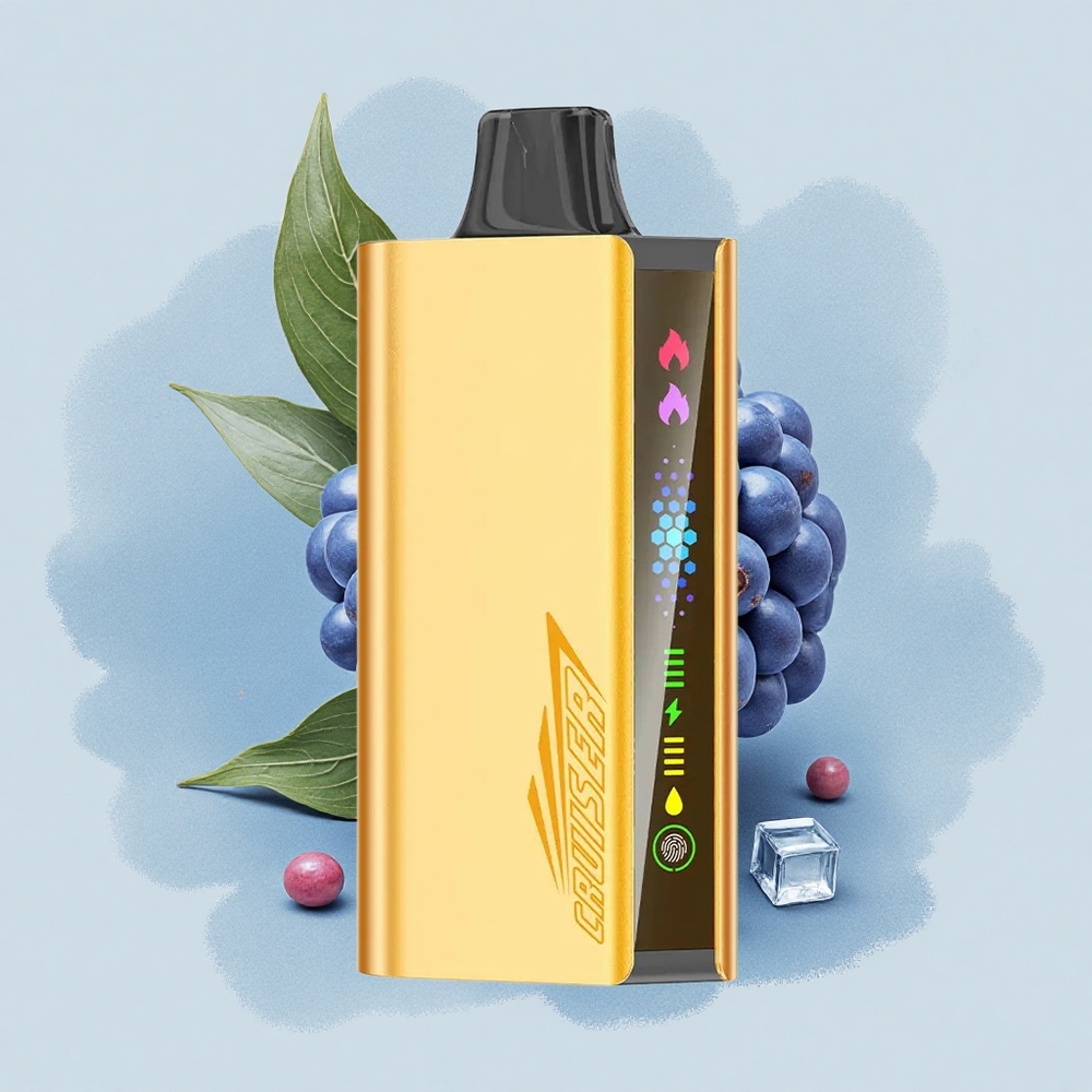 JNR Cruiser 12000 Черна боровинка Леден с Dual Mesh Coil и Animation Screen