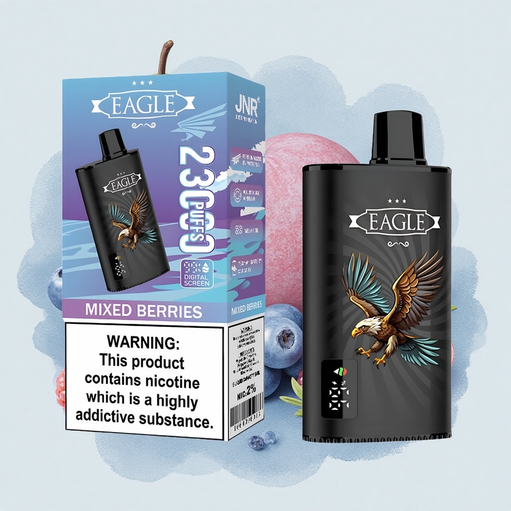 JNR EAGLE Smart 23000 Смесени Ягоди Цифров Екран 1.0ohm Мрежа Батерия 750mAh