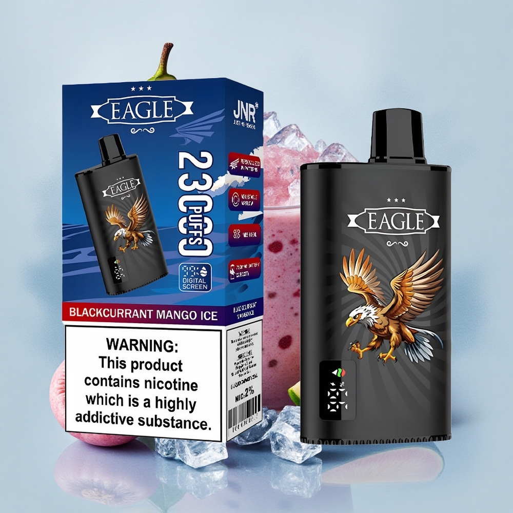 JNR EAGLE Smart 23000 Касис Манго Лед с Регулируем Въздушен Поток и Тип-C Зарядно Гнездо