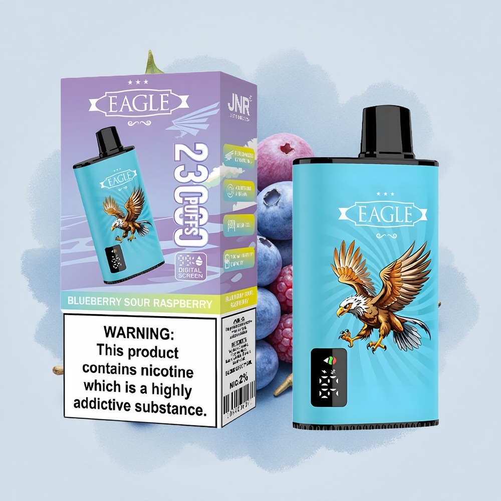 JNR EAGLE Smart 23000 Синьо боровинково кисело малиново с цифров дисплей и регулируем въздушен поток