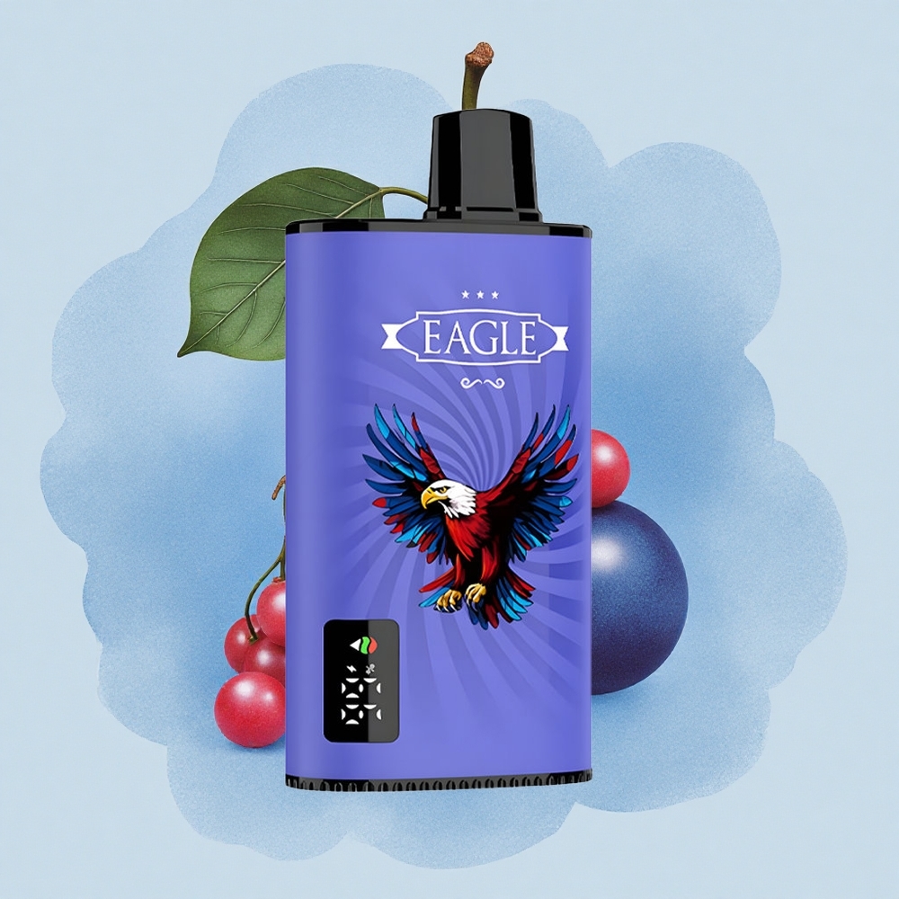 JNR EAGLE Smart 23000 Синьо Малинова Череша с Цифров Екран и Регулируем Въздушен Поток