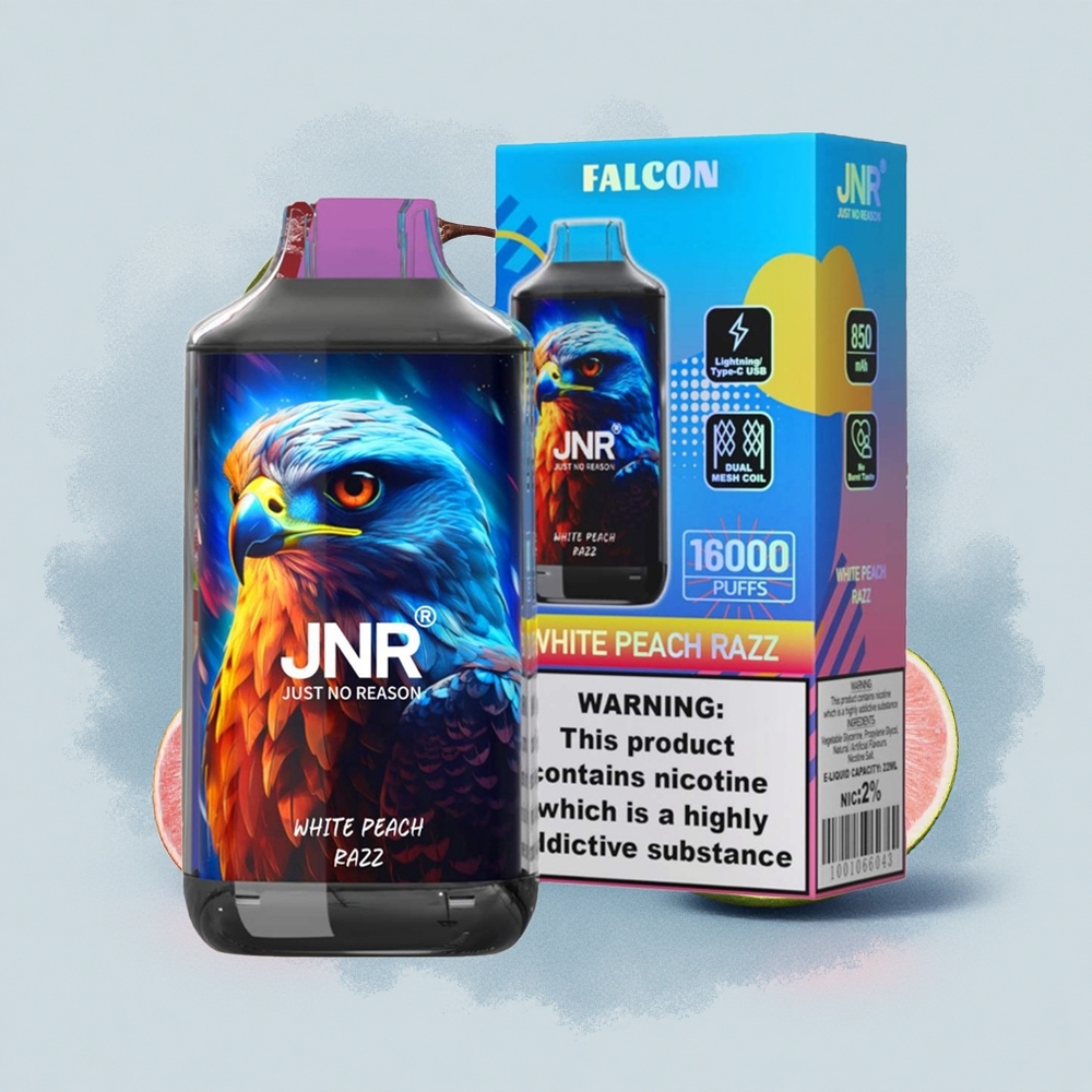 JNR Falcon 16000 Бял Прасков Рез с 22 мл и Dual Mesh Coil