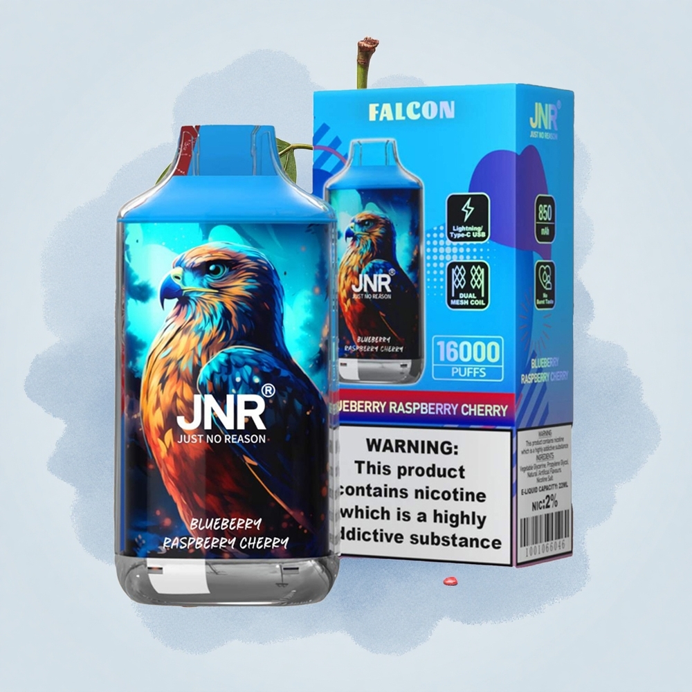 JNR Falcon 16000 Боровинка Малина Череша Двойна Мрежа 850 mAh Type C