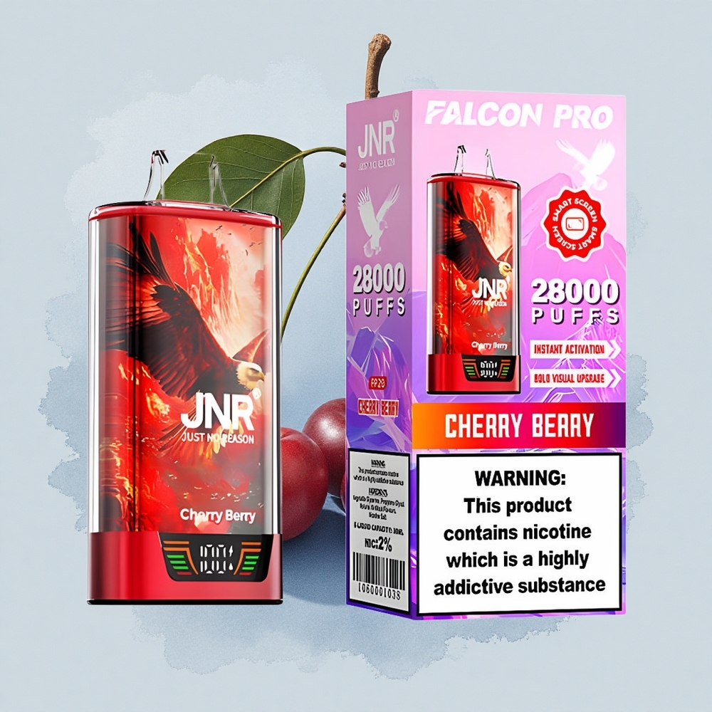 JNR Falcon Pro 28000 Черешова Ягода 30000 Пуфове 30мл 5% Никотин