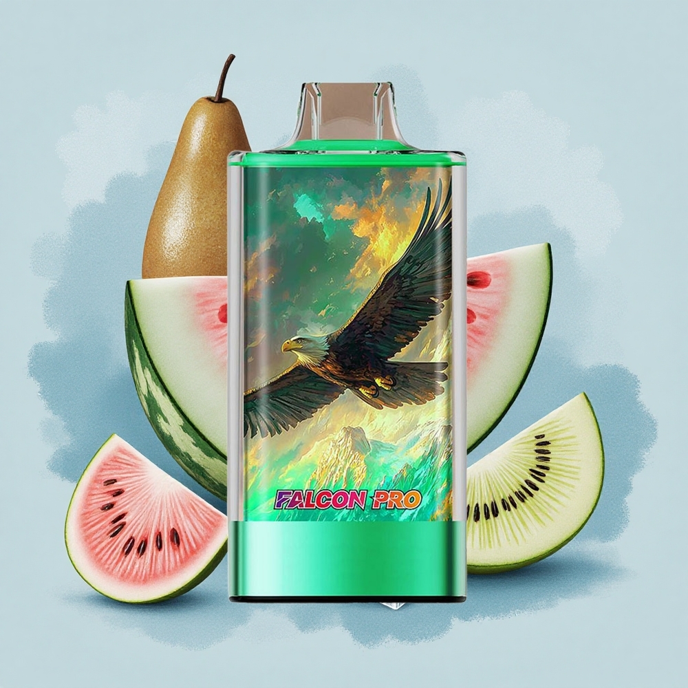 JNR Falcon Pro 28000 Киви Диня Лед с 30ml и Dual Mesh Coil