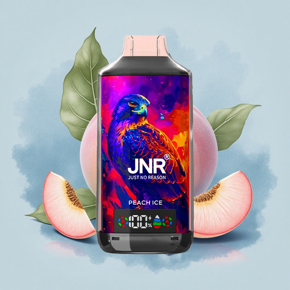 JNR Falcon X 18000 Персиков лед 18000 пуфове 24ml Dual Mesh