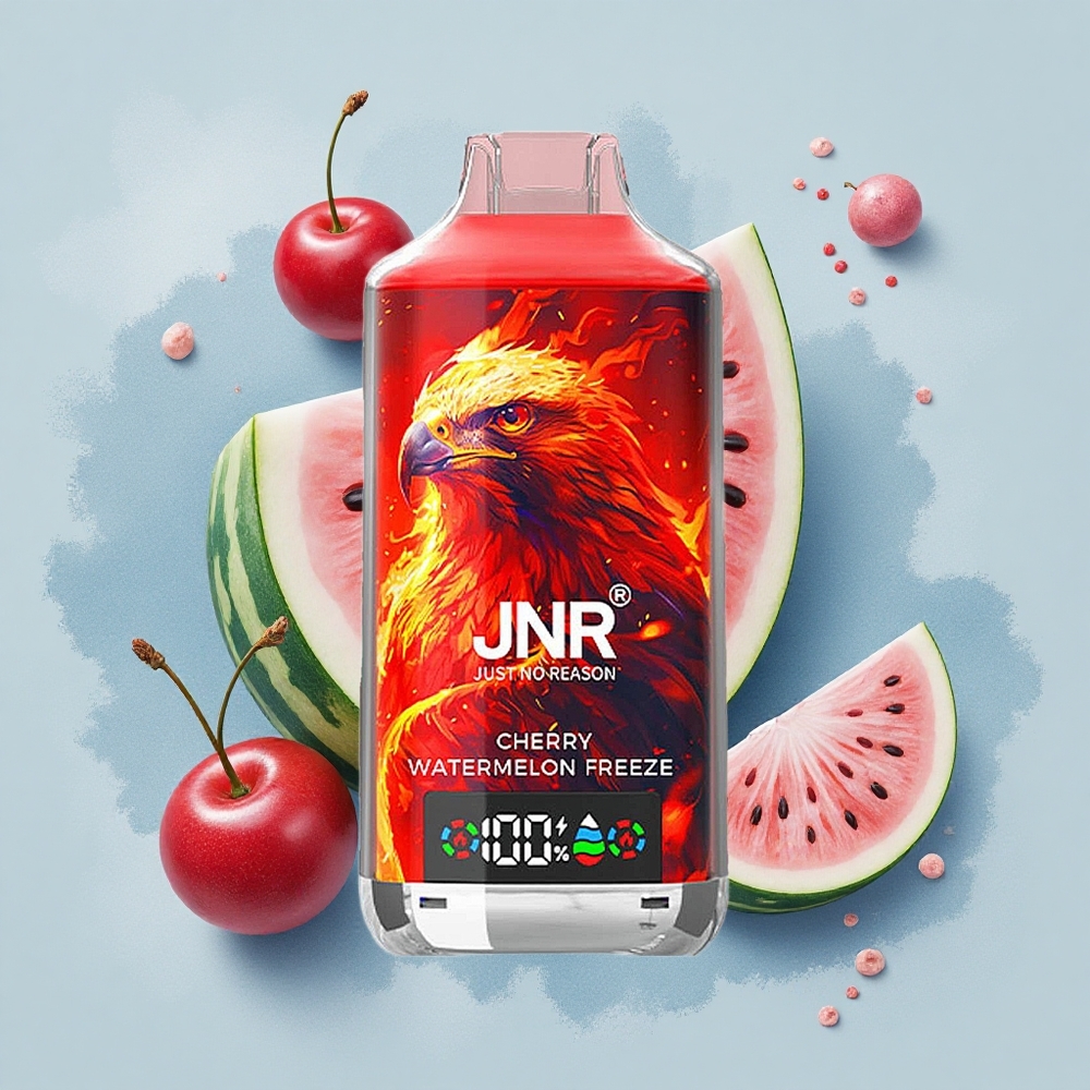 JNR Falcon X 18000 Черешов Диня Фрийз с 24ml и Dual Mesh Coil