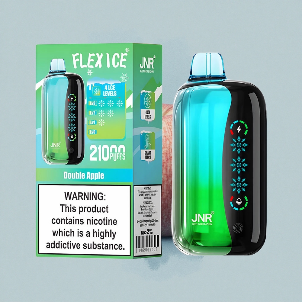 JNR Flex Ice 21000 Двойна Ябълка Леден Регулируем 26мл Dual Mesh