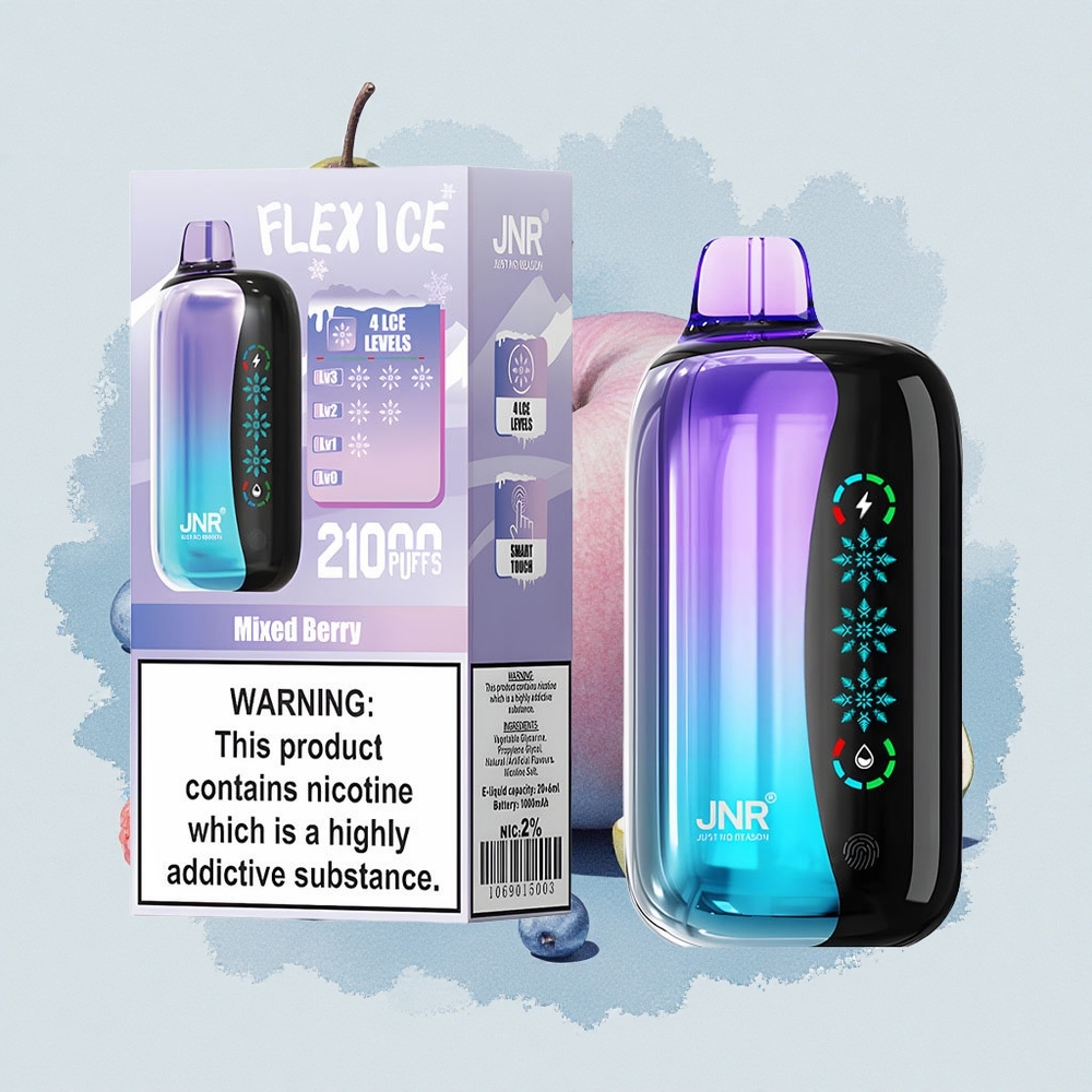 JNR Flex Ice 21000 Смесени Ягоди Леден Екстракт 26ml Тип-C Двойна Мрежа