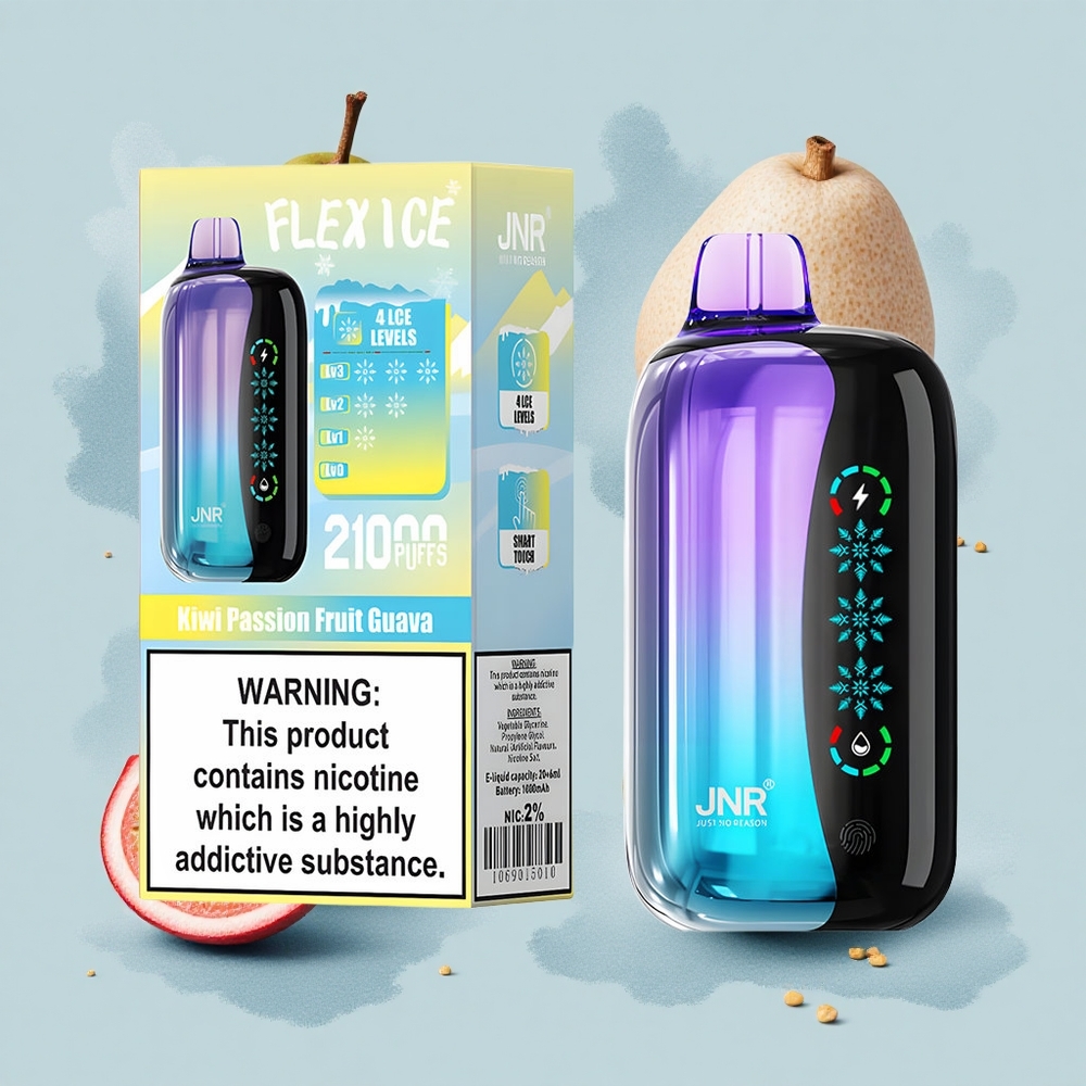 JNR Flex Ice 21000 Киви Пъшън Фрут Гуава Ледено Настроим Тип-C Зарядна