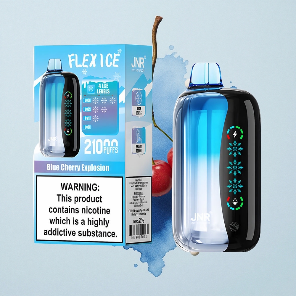 JNR Flex Ice 21000 Синя Черешов Експлозия с Персонализиран Въздушен Поток и Леден Ефект